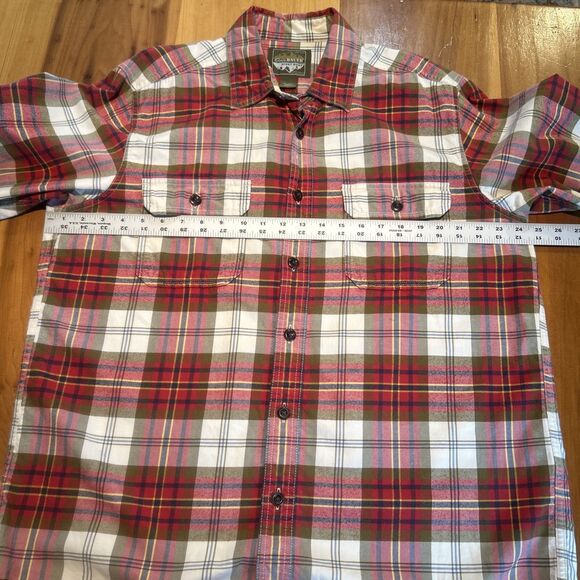 Eddie Bauer Sport Shop Flannel Shirt. Men’s Large. Plaid. Button Up. Long Sleeve - Picture 6 of 11